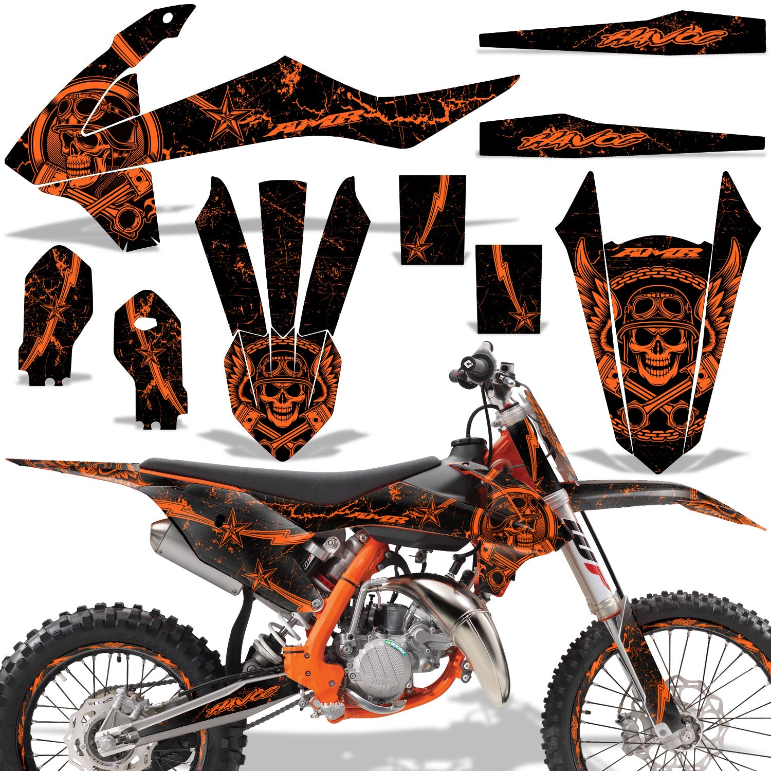 Havoc - RED design (shown with number plate area)