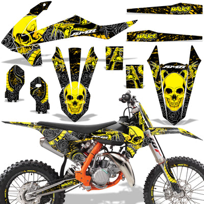 Malice - YELLOW design (shown with number plate area)