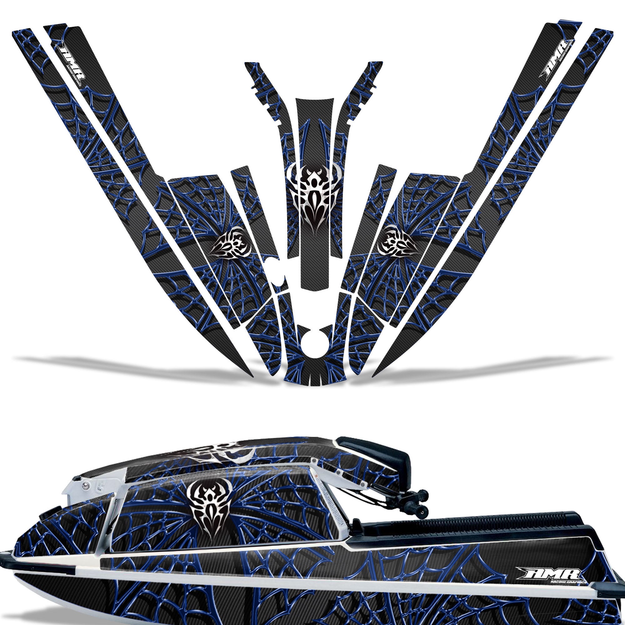 Widow Maker - BLACK background BLUE design