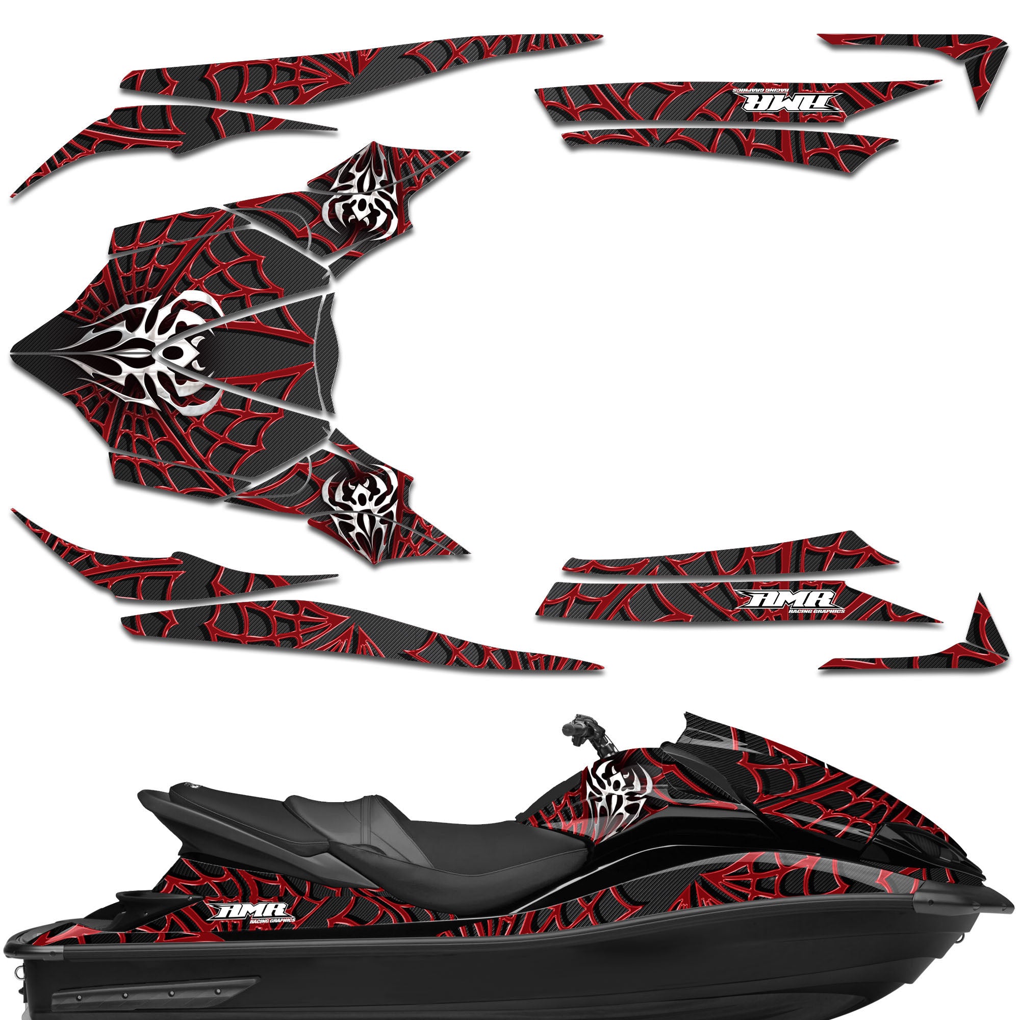 Widow Maker - BLACK background RED Design