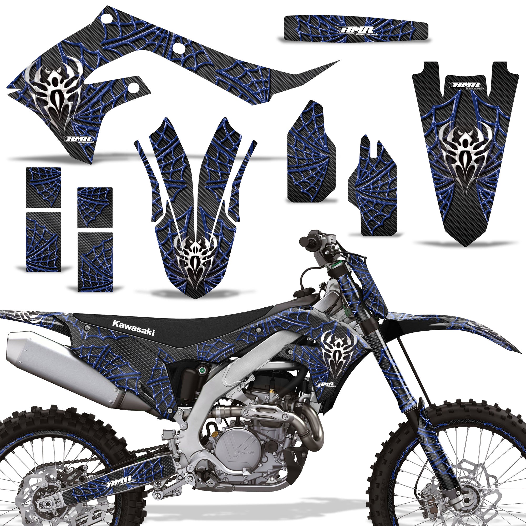 Widow Maker - BLACK background BLUE design