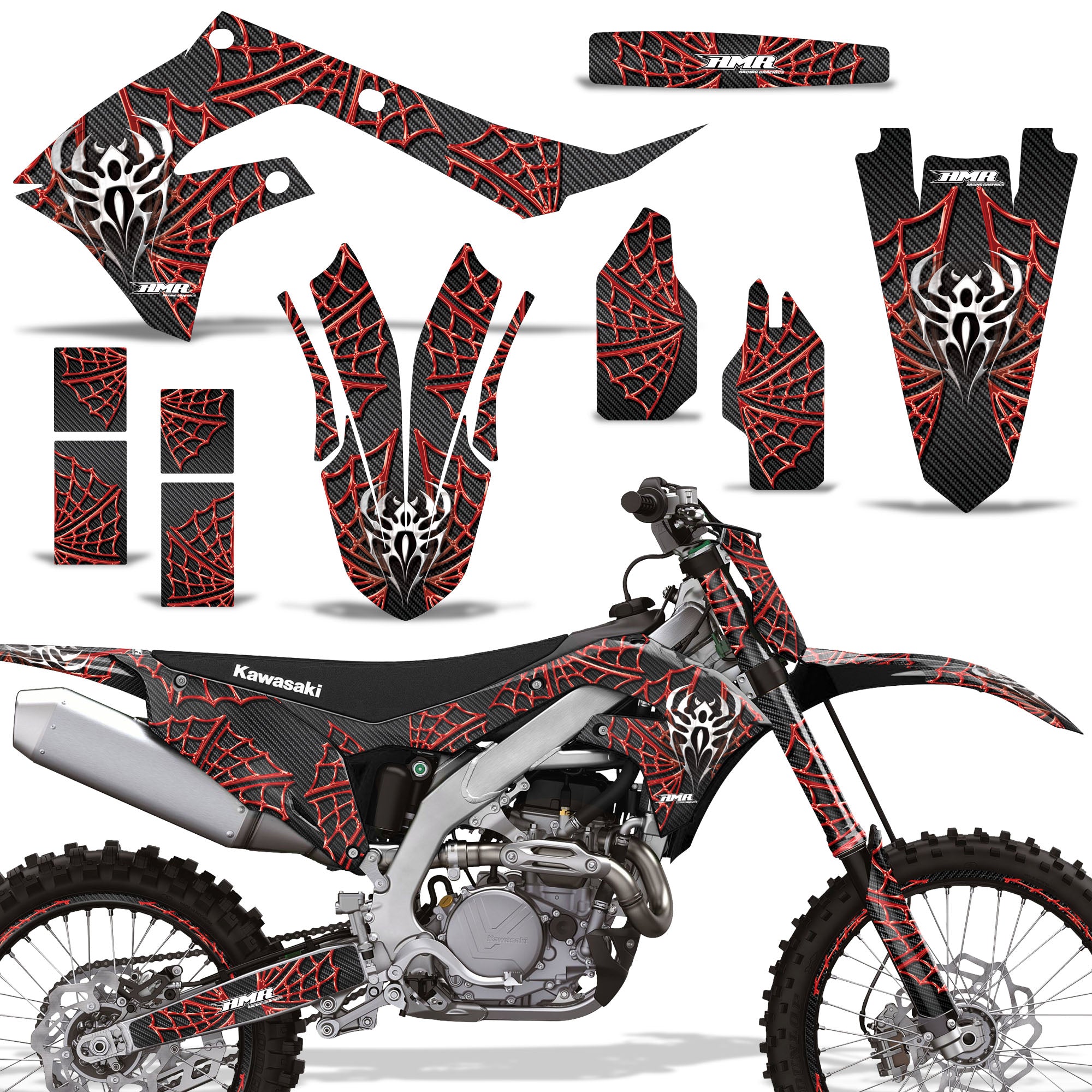 Widow Maker in Black Background Red Design