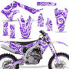 Psycho Kraken - Purple Background White Design shown with number plate, and rim protector (Optional)