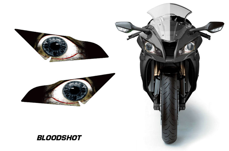 Kawasaki Ninja ZX 10R Sport Bike Headlight Graphics (2011-2014)