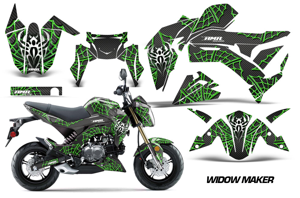 Widow Maker - BLACK background GREEN design