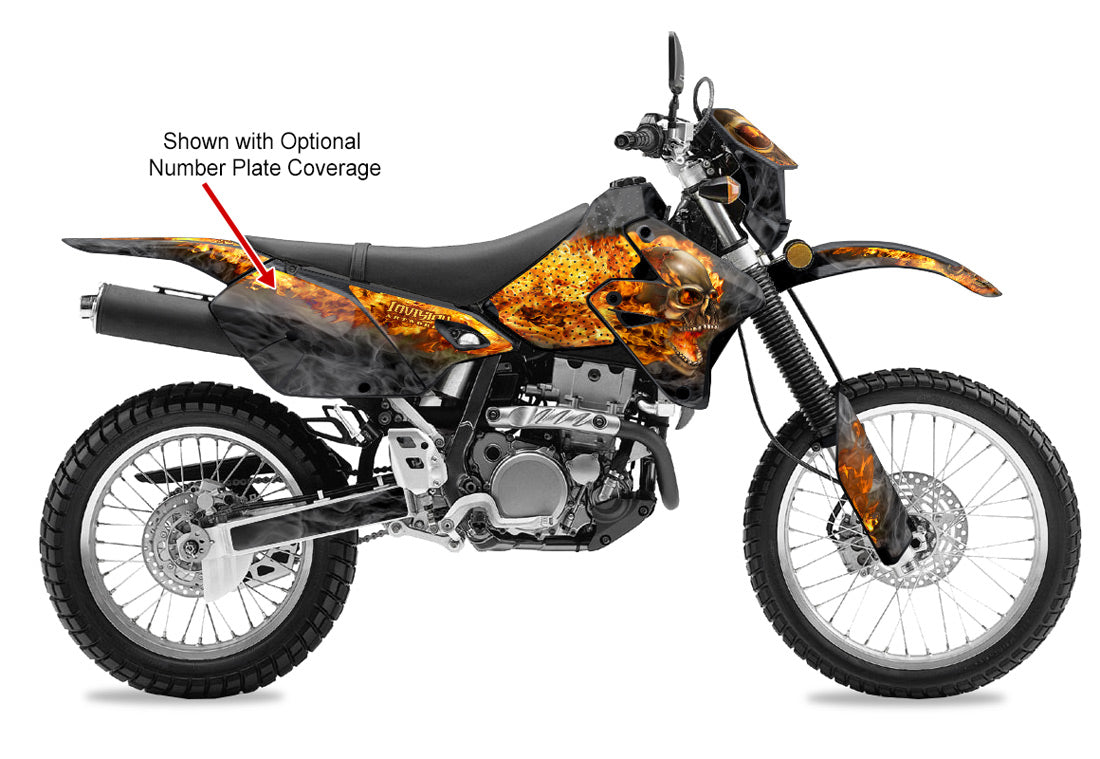 Nitro - BLACK background Natural Fire design