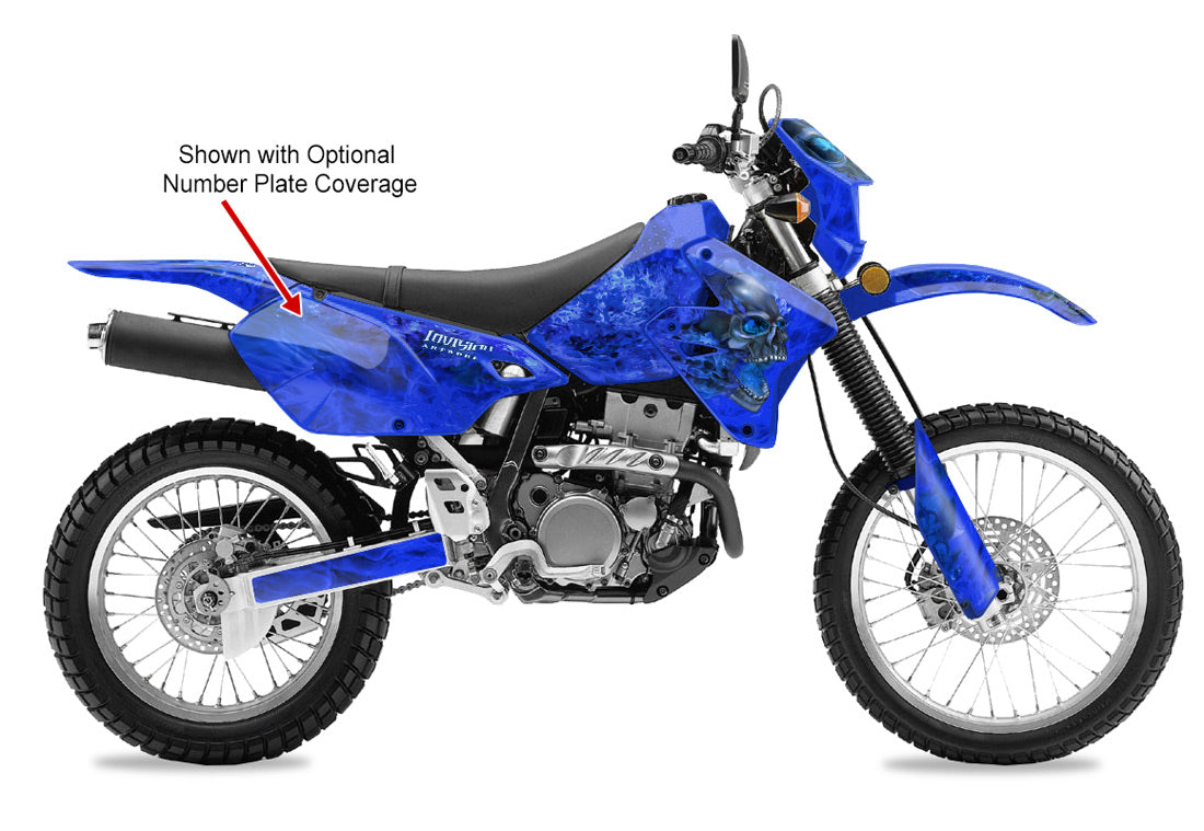 thumbnail image 2 of KALAIR GFX Enigma Series Graphics Kit – Suzuki DRZ400 SM/S/E All Years – Blue – Custom Name & Number 2 of 4