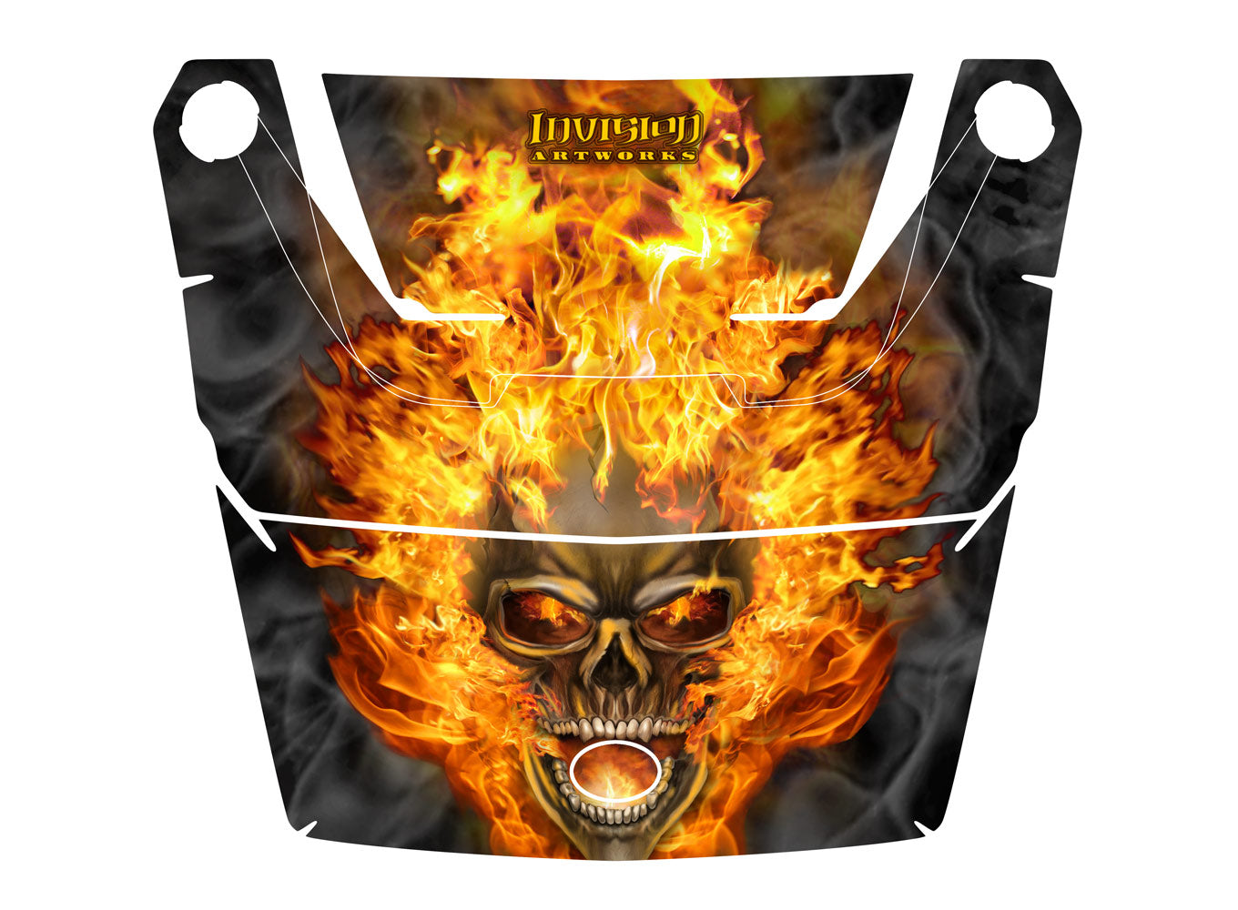 Nitro - BLACK  w/ Natural Fire Shown in Standard Hood