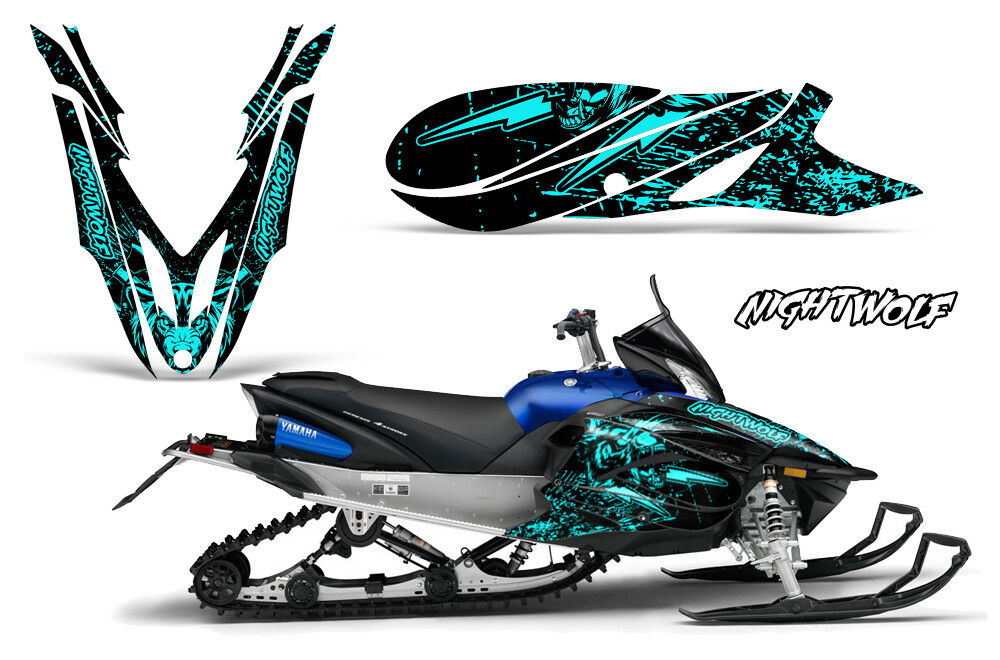 Night Wolf - AQUA BLUE design