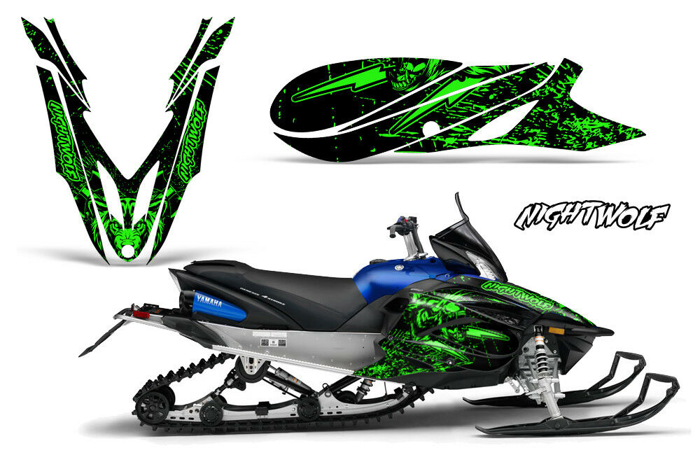 Night Wolf - BRIGHT GREEN design