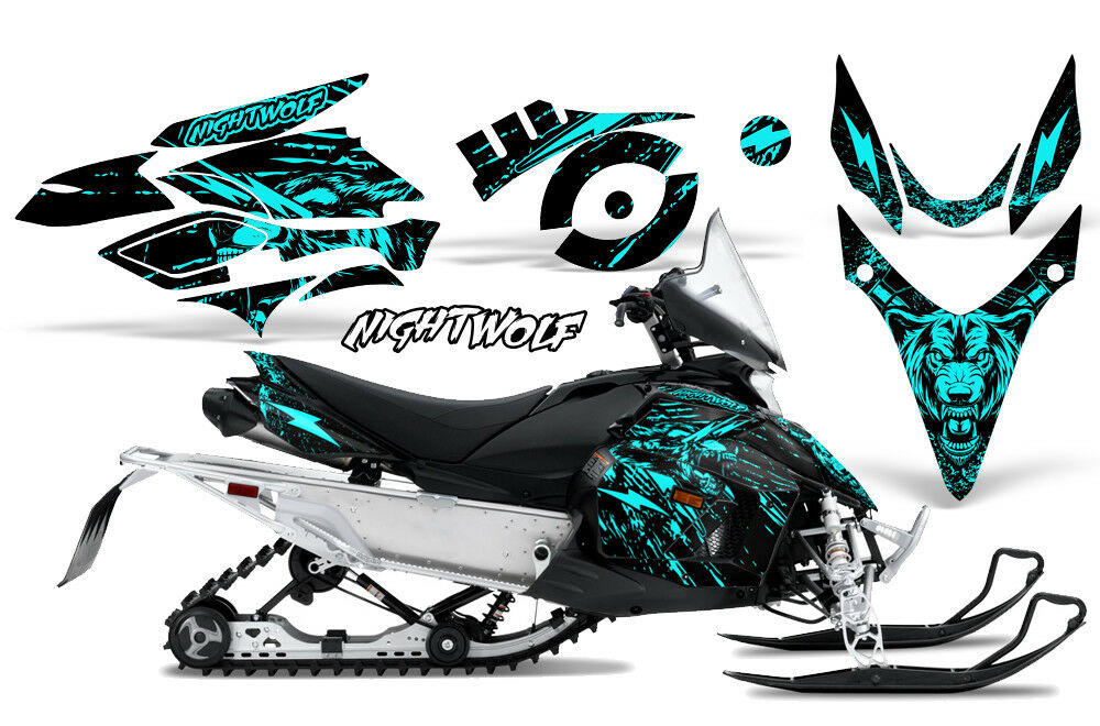 Night Wolf - AQUA BLUE design