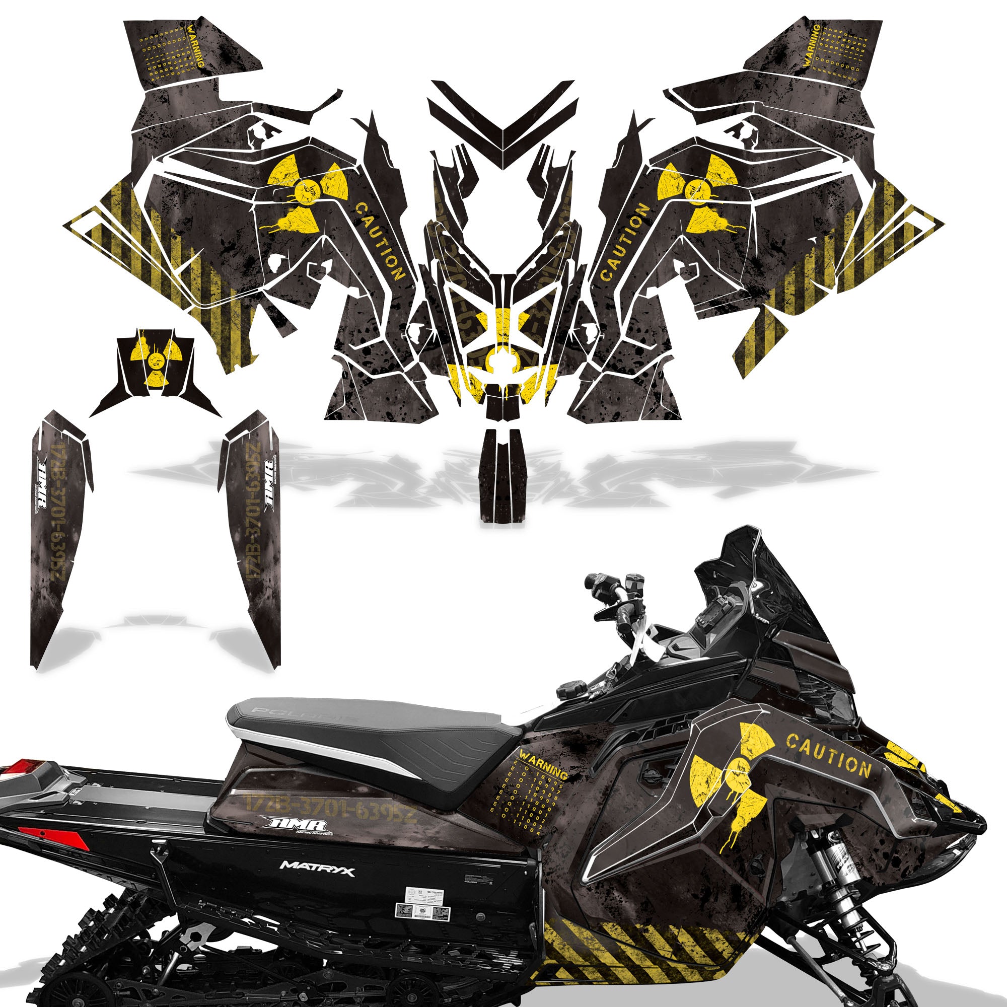 Meltdown - BLACK background YELLOW design