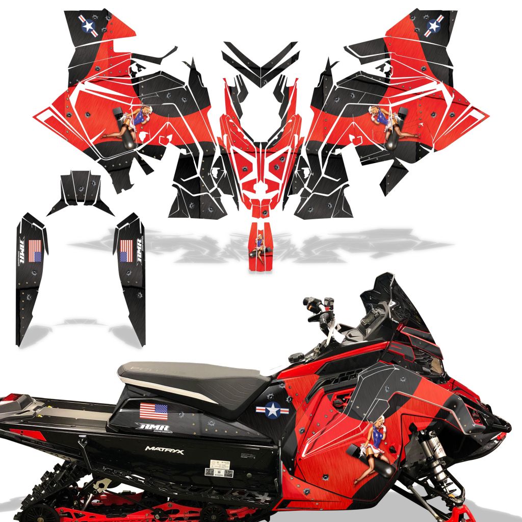 T-Bomber - BLACK background RED design (Call for color combination)