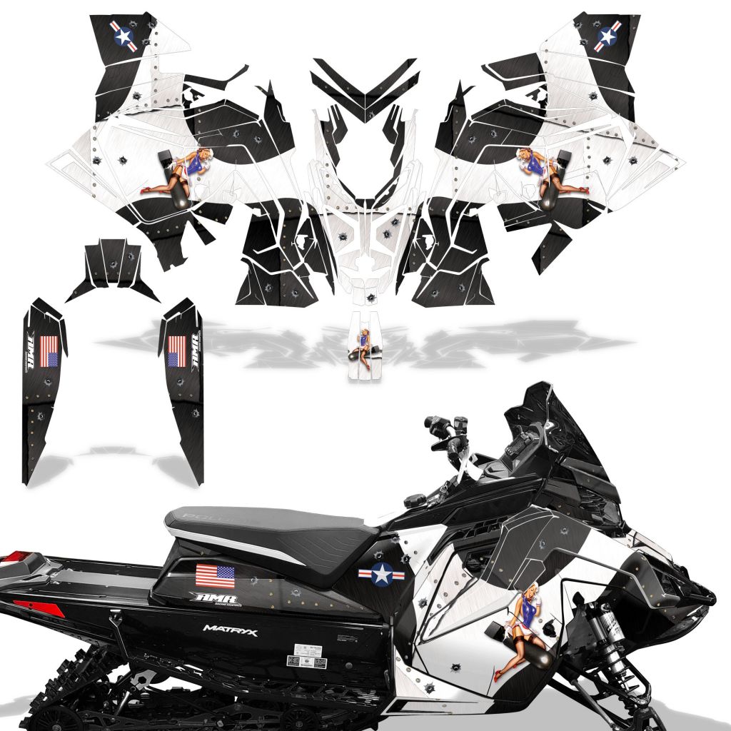 T-Bomber - BLACK background WHITE design (Call for color combination)