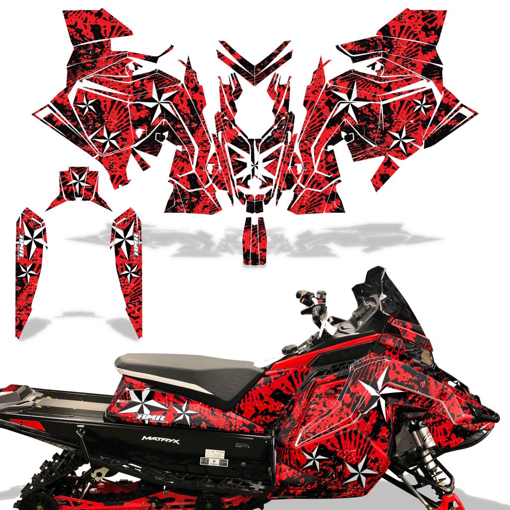 NorthStar - RED background WHITE design