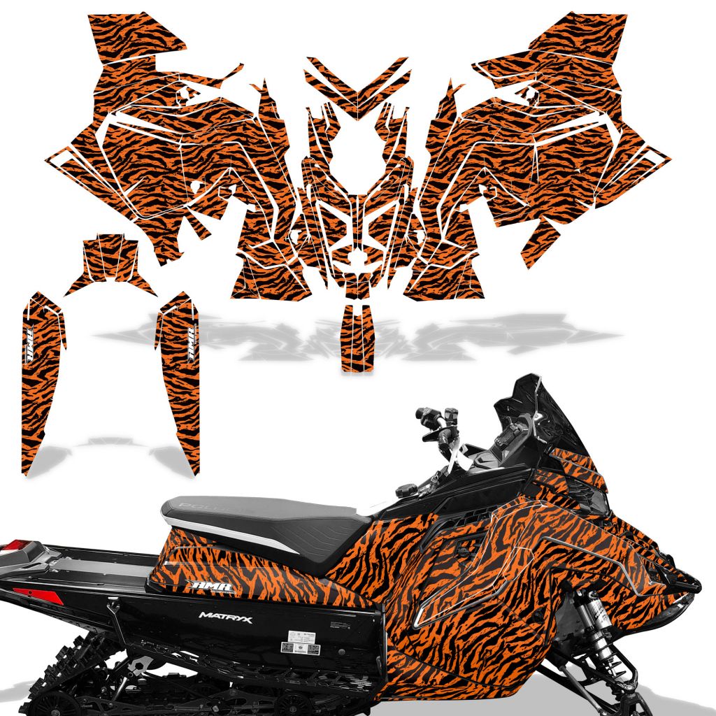 Zebra Girl - ORANGE background BLACK design