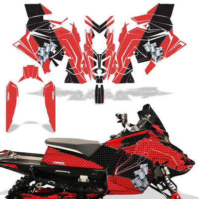 Diamond Race - RED background BLACK design