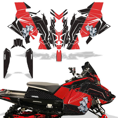 Diamond Race - BLACK background RED design