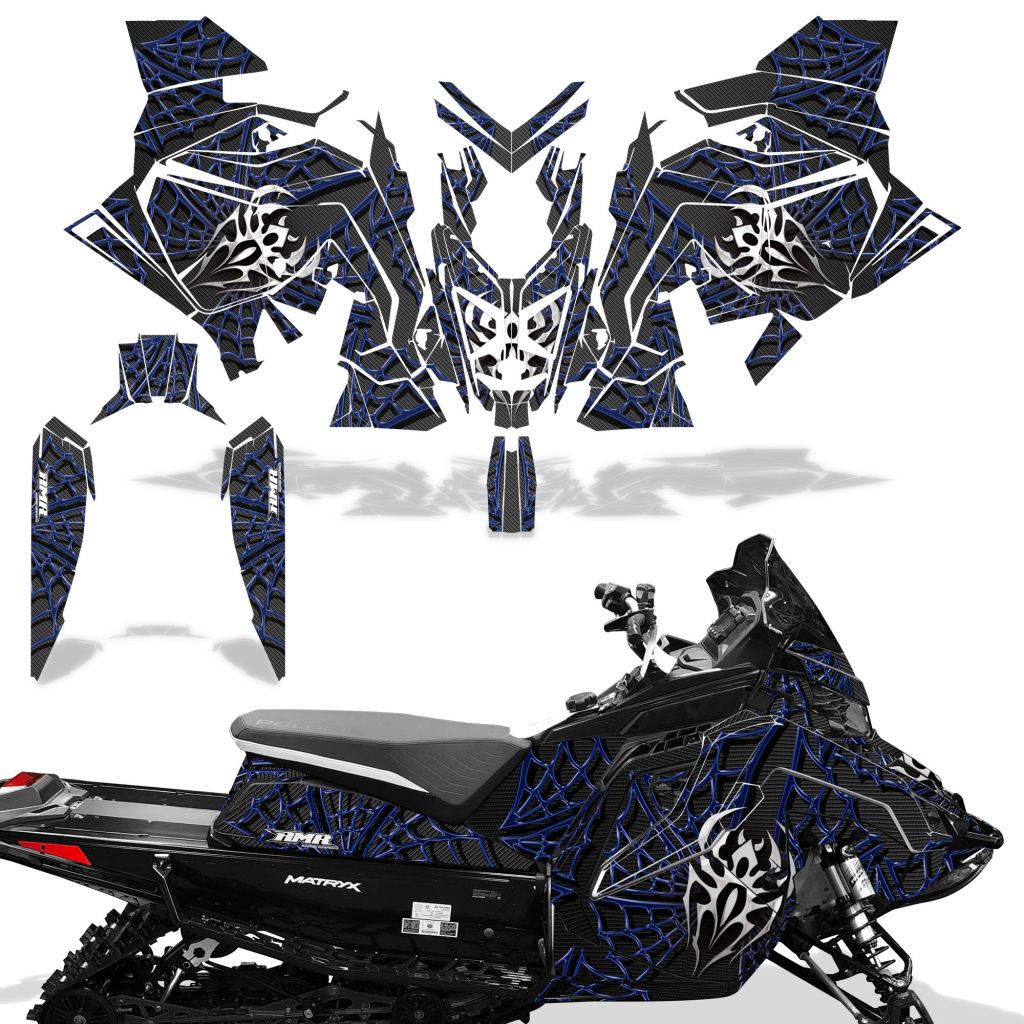 Widow Maker - BLACK background BLUE design