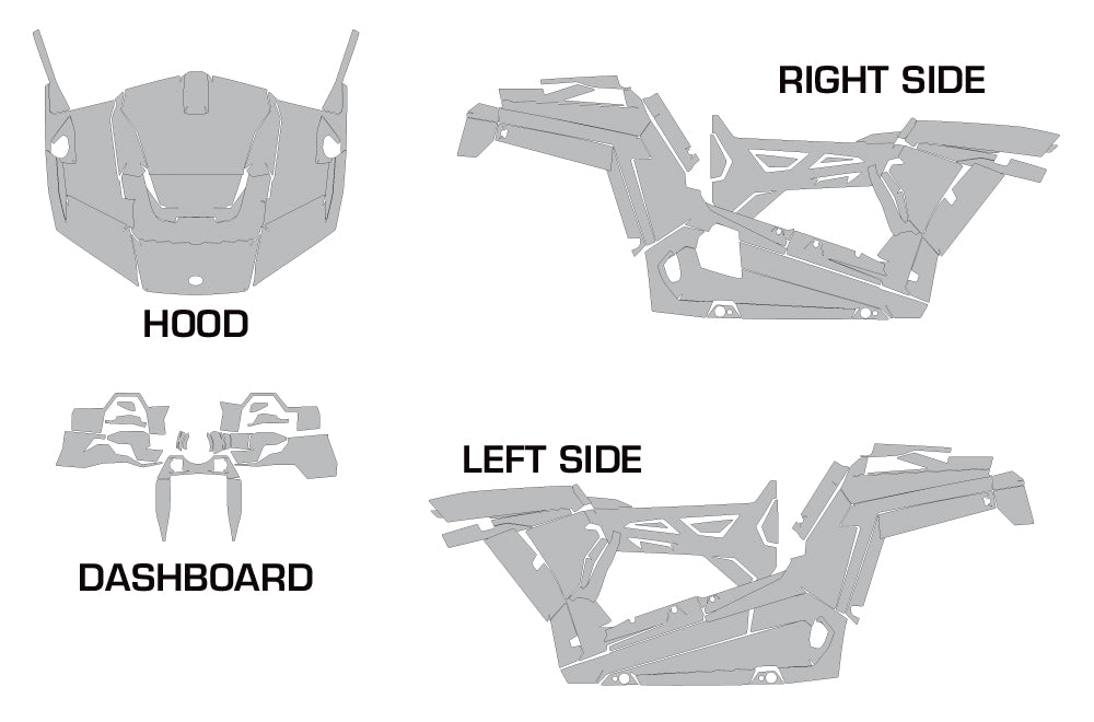 Polaris RZR 900 Trail Graphics (50" Model) 2015-2020