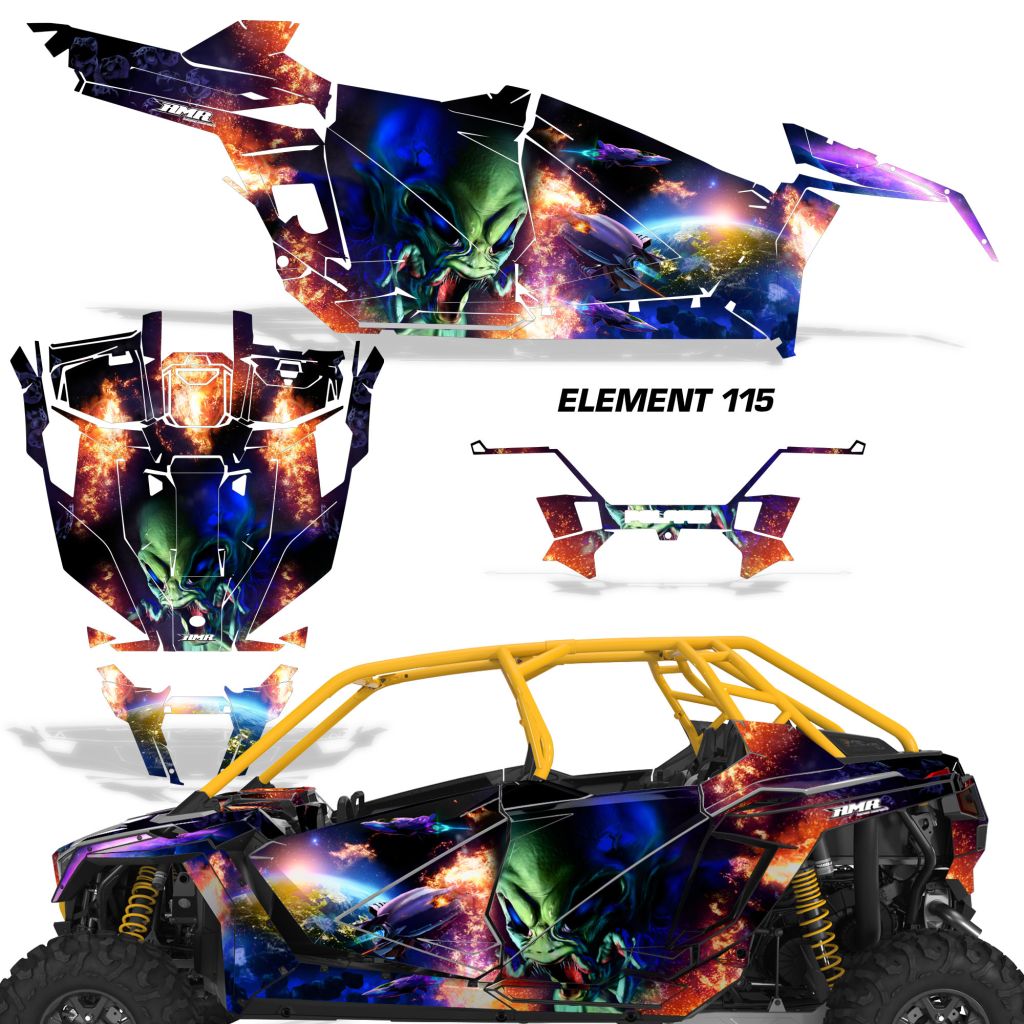 Polaris RZR Pro 4-Door Graphics (2019-2024)