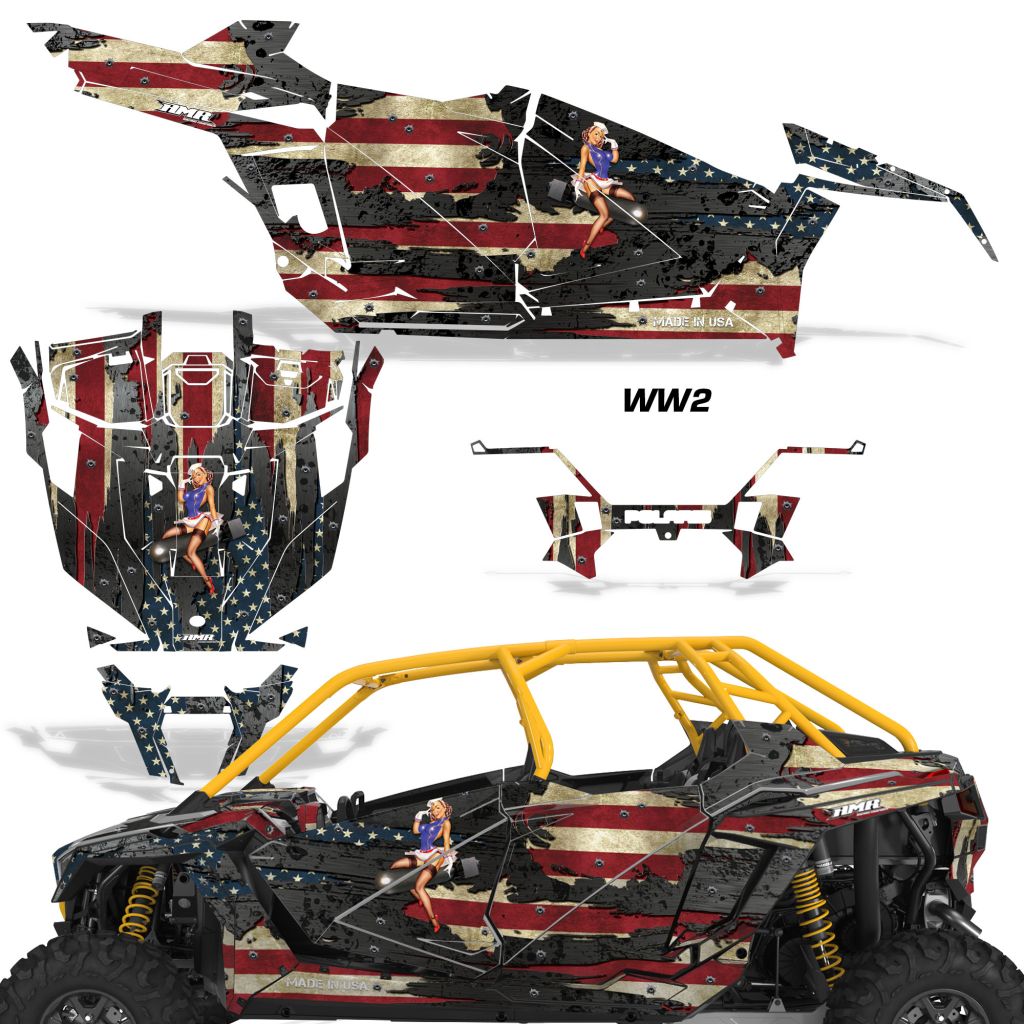 Polaris RZR Pro 4-Door Graphics (2019-2024)