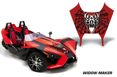 Widow Maker - RED background BLACK design