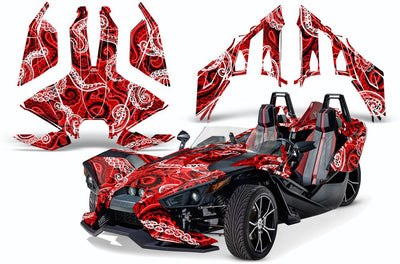 Psycho Kraken - Red Background Black Design
