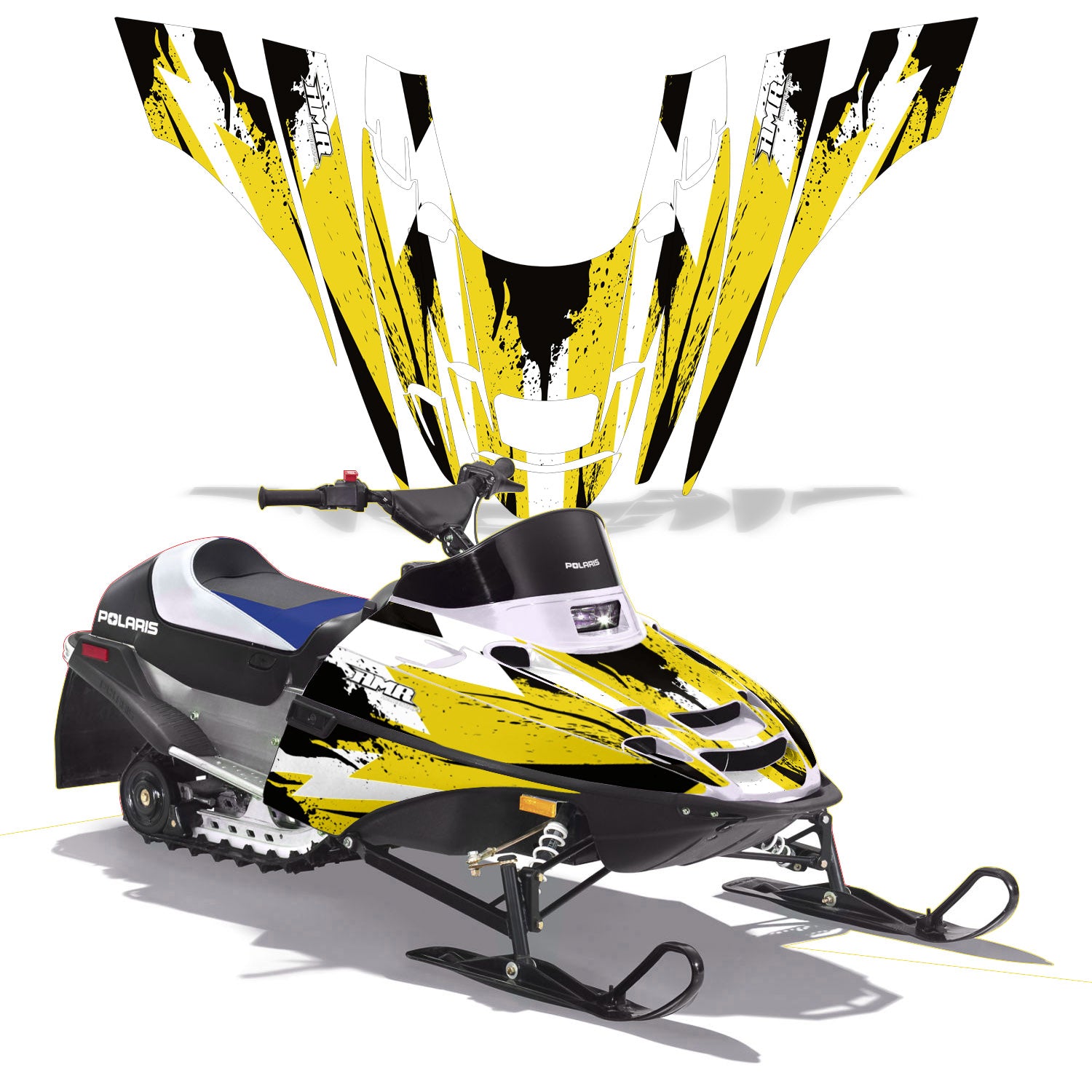 Snowmobile Wrap 'Smash' Yellow – OMXGraphics