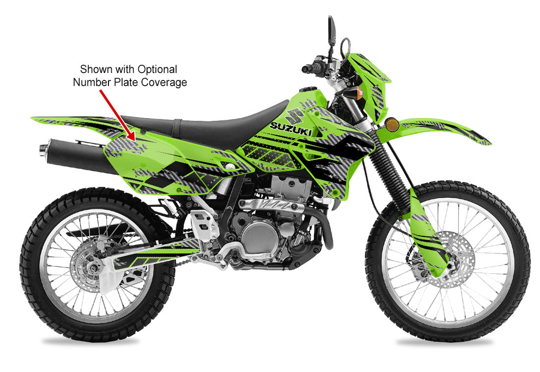 Racer X - Bright Green Background, Black Stripes