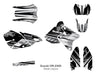 Racer X - Black Background, Silver Stripes