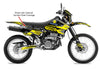 Racer X - Black Background, Yellow Stripes