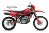Racer X - Red Background, Black Stripes