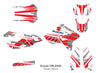 Racer X - White Background, Red Stripes