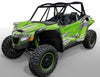 Racer X - Bright Green background / Silver Design