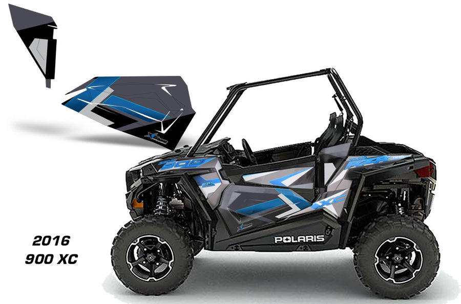 Polaris RZR 900XC 2-Door, Lower-Door OEM Graphics