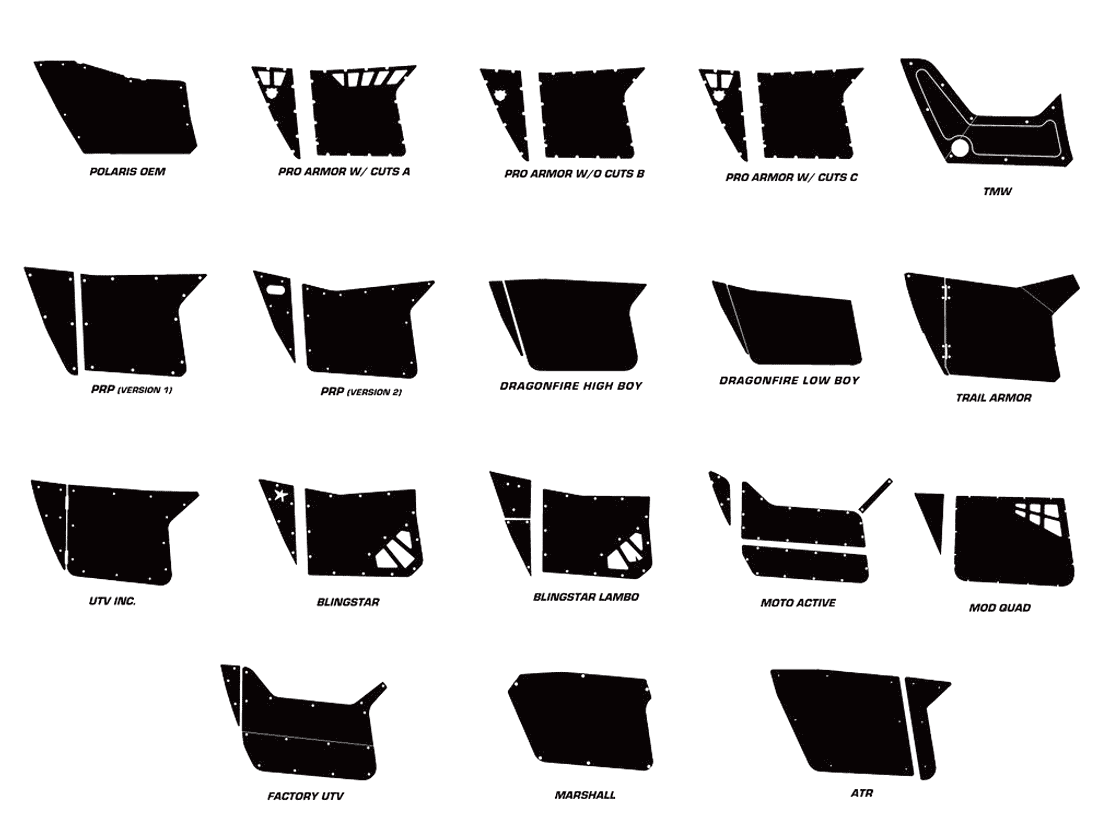 Polaris RZR 900 XP 2-Door Graphics - OEM Designs (2011-2014)