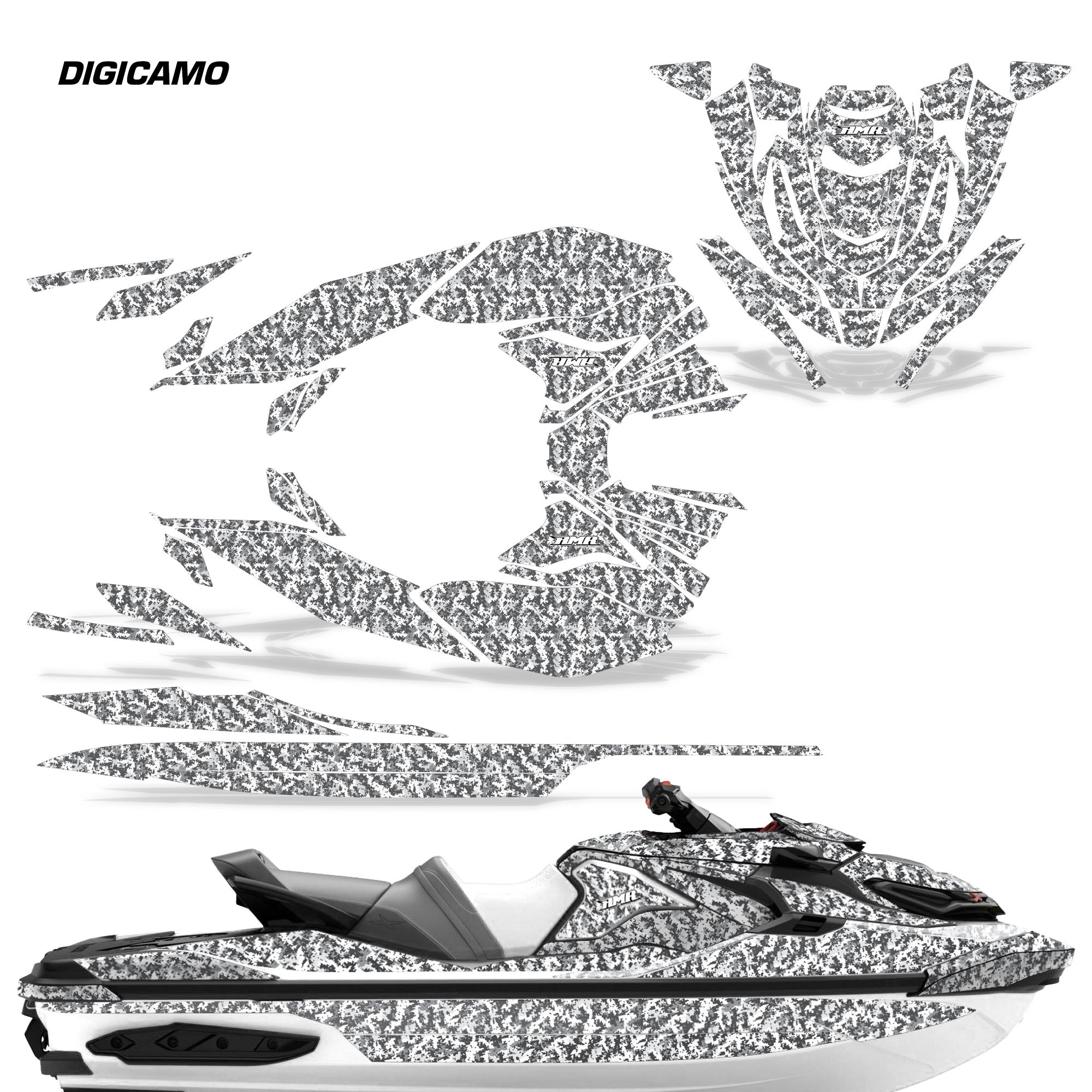 Digi Camo - White design