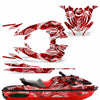 Psycho Kraken - Red Background Black Design