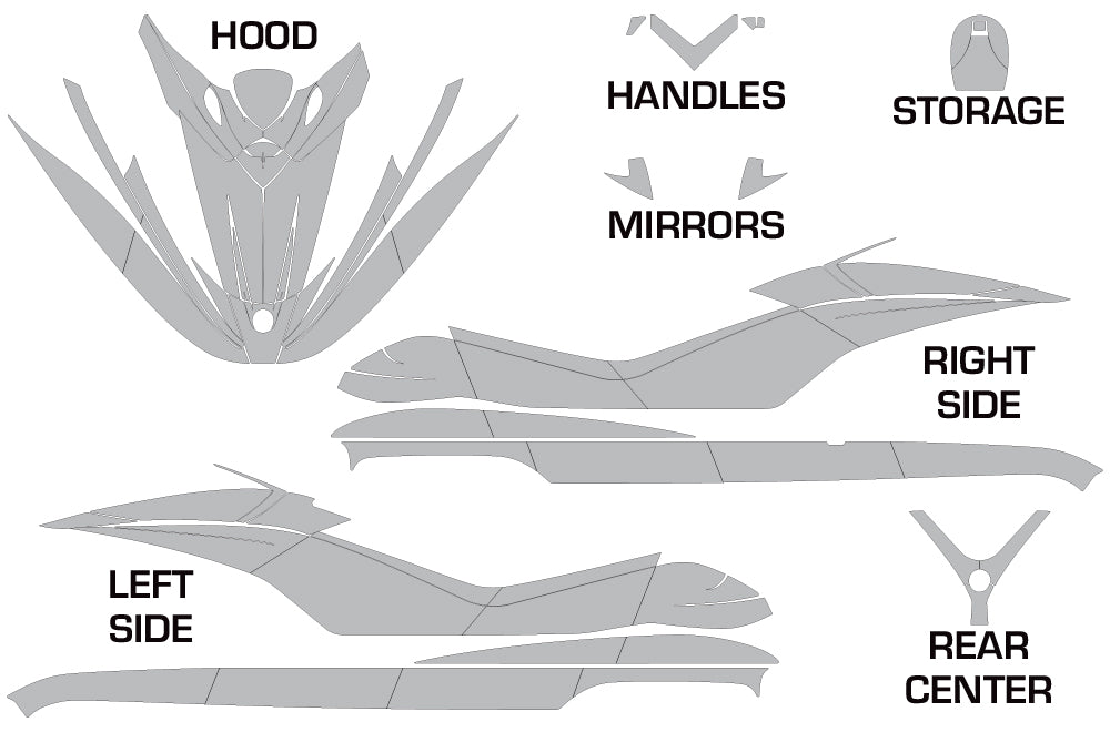 Sea Doo Bombardier GTI Jet Ski Graphics (2006-2010)