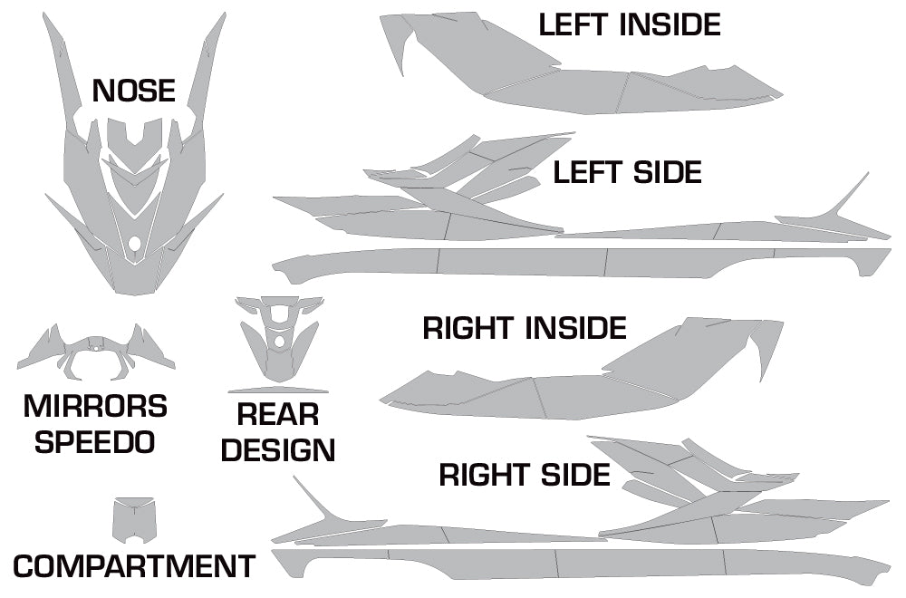 Sea Doo GTI, GTR, GTS HD  Watercraft Graphics (2011-2019)