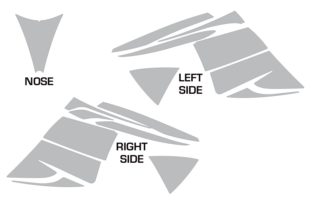 Ski Doo Rev Sled Snowmobile Graphic Wrap Kit (2003-2009)