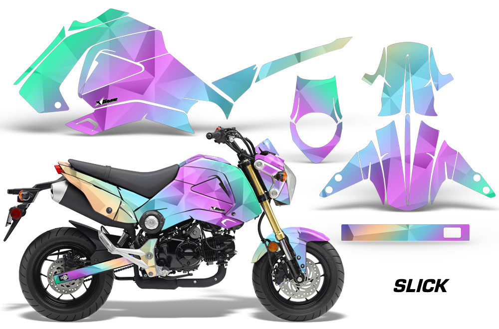 Slick Pastel Gradient Design on a Honda Grom 125 Graphics Kit (2013–2016)