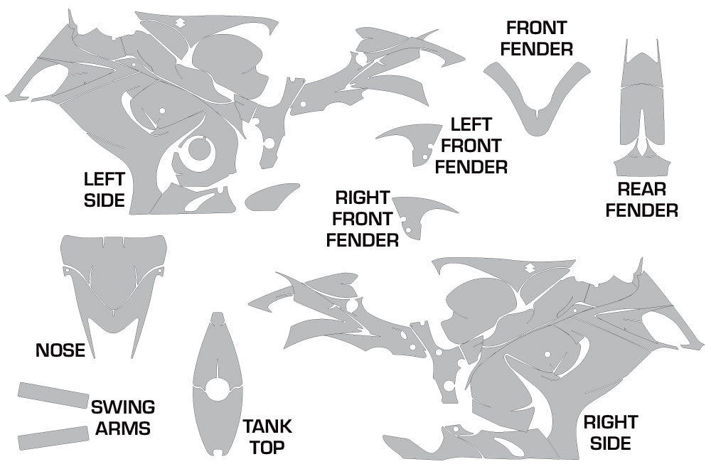 Suzuki GSXR 1300 / Hayabusa GSXR 1300 Graphics (2008-2013)