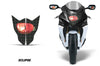 Suzuki GSXR 750R (2011-2014) Sport Bike Headlight Graphics