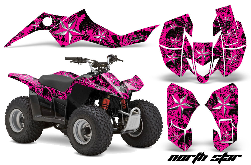 North Star - PINK background CHROME/Pink design (Call for custom)
