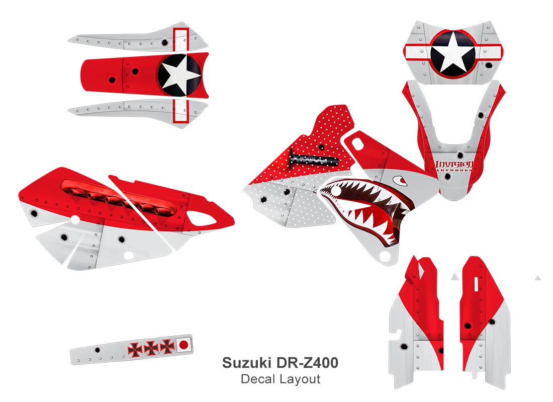 War Machine - Red background / Silver design