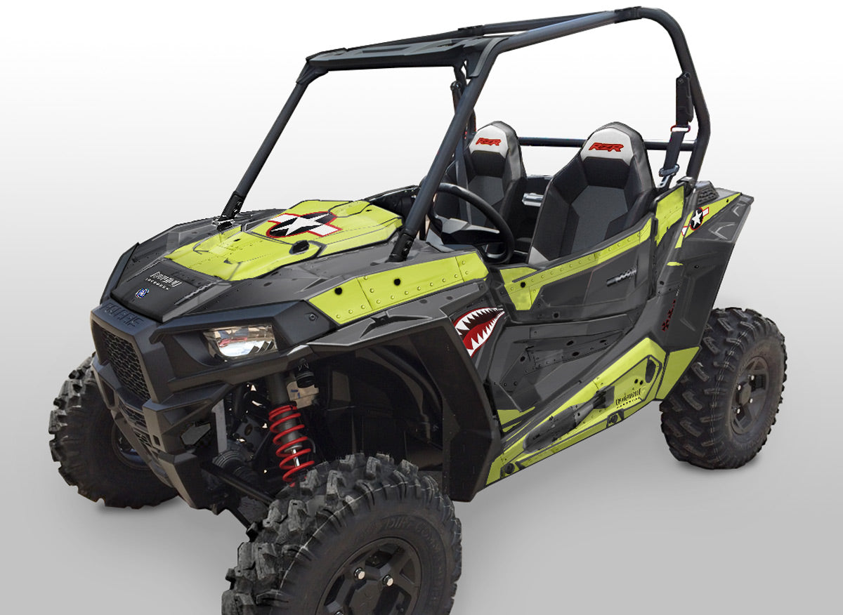 War Machine - Lime Background, Black Design