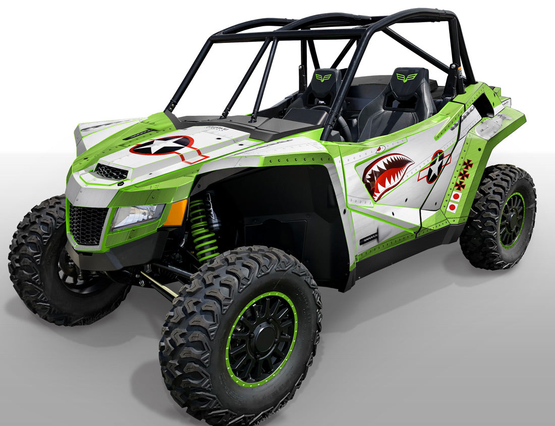 War Machine - Bright Green background / White design