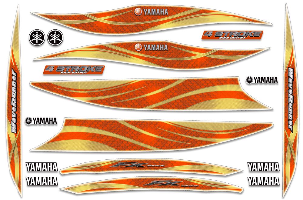 Yamaha Wave Runner FX 160 HO Accent Graphics